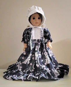 Vestido para muñecas de 18 pulgadas 1700-1800 - Hecho a mano (la muñeca NO está incluida) - Imagen 1 de 8