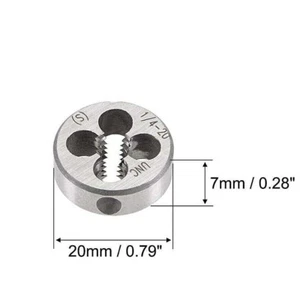 1/4"-20UNC Machine Thread Die Set HSS Right Hand Thread 1/4"-20 TPI：20 - Picture 1 of 3