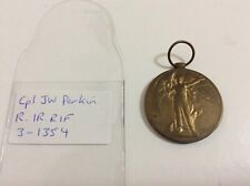 WW1 A Cpl JW Perkin Royal Irish Rifles 3/1354 Victory medal
