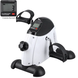 Portable Mini Exercise Bike Arm/Leg Workout Under Desk Fitness Bike LCD Display - Picture 1 of 13