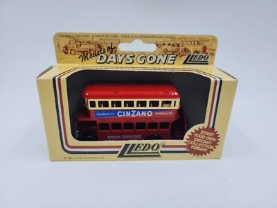 London Transport Bus Lledo Days Gone Diecast Cinzano Vermouth 1983 England Used - Image 1 of 4
