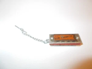 VTG ORG. Elect Edward J. Barrett Secretary Of State IL Campaign Hamonica TieClip - Picture 1 of 8