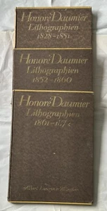 Honore Daumier: The Works, 1920 Lithographs 3 Volumes Prints Catalogue Catalog - Picture 1 of 20