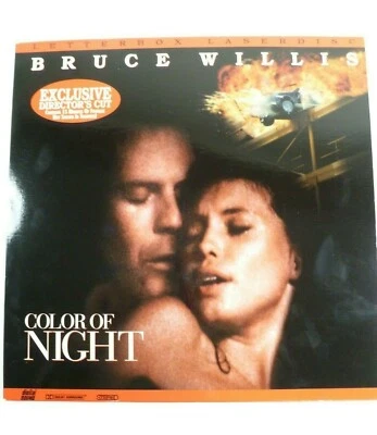 Color of Night Laserdisc LD Letterbox Widescreen Bruce Willis Director's Cut Foto 1 de 3