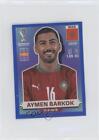 2022 Panini FIFA World Cup Qatar Stickers Morocco Blue Aymen Barkok #MAR12