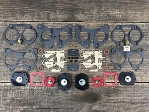 Solex 42 Phh And Ddhf Carburettor 2x Pro Gasket Set for Lancia Fulvia And Coupe - Picture 1 of 12