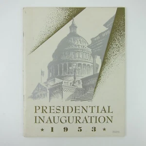 1953 Presidential Inauguration Program Dwight Eisenhower Richard Nixon Vintage - Picture 1 of 20
