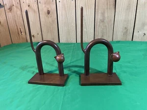 Global Views Metal Copper Tone Cat Art Sculptures. - Picture 1 of 13