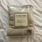 Pair Scandia Down Euro Sham Pillowcases Capri Honeydew Cotton New 37.25" Square 