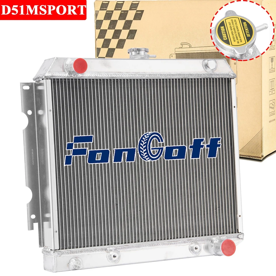 3 Row Aluminum Radiator For 1968-1972 Dodge Charger /1970-73 Plymouth Barracuda - Image 1 of 4