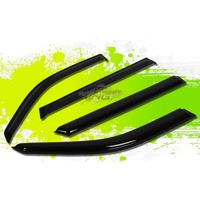 4Pcs Smoked Acrylic Window Visors Weather Proof Rain Shade for Honda CR-Z 11-16 Foto 1 de 4