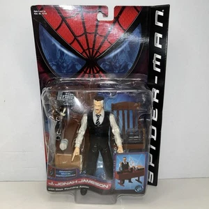 2001 ToyBiz Series 1 J. JONAH JAMESON w/ Desk Pounding NIB rare Figure See Pics - Picture 1 of 8