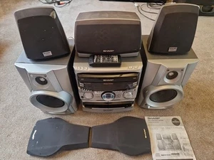 VINTAGE Sharp CD-PC651 5 Speakers Surround Sound System (TESTED & WORKING) - Picture 1 of 24