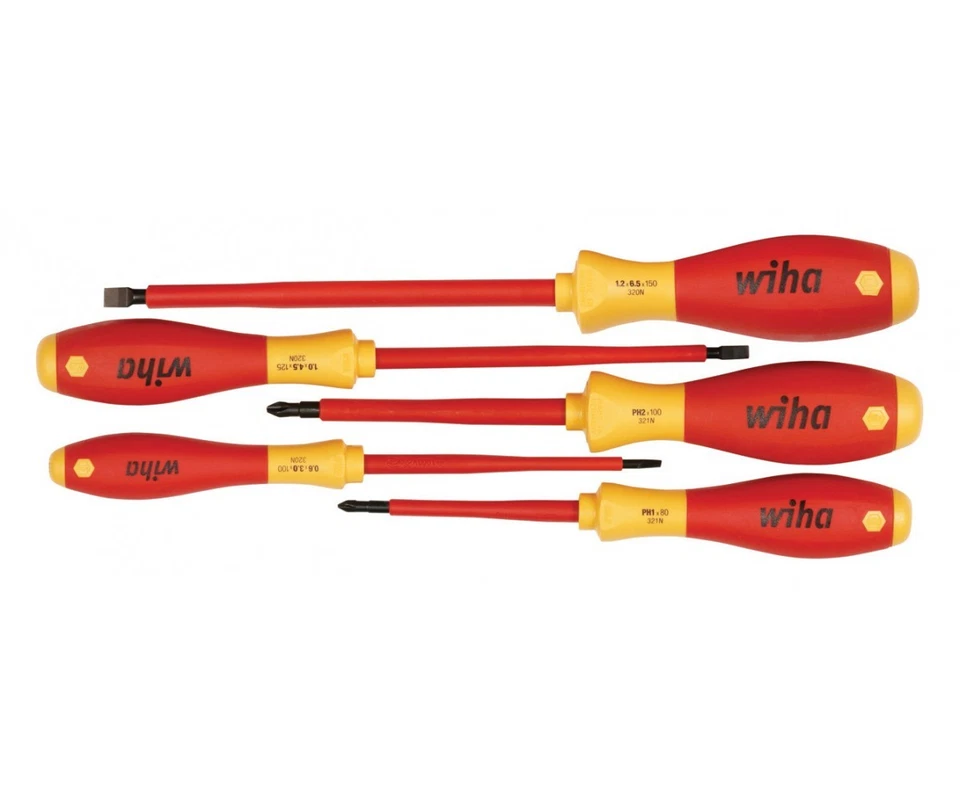 Wiha 5-Piece Insulated Slotted & Phillips Screwdriver Set (32091) - Image 1 of 1