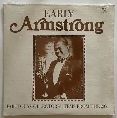 Louis Armstrong Early Armstrong LP SEALED NOS Jemi Records (1971) Ma Rainey - Image 1 of 3