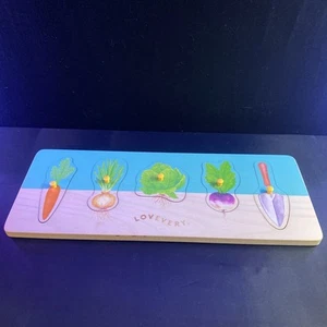 Lovevery Community Garden Vegetable Puzzle - Adventurer Play Kit 16-18 Months - Picture 1 of 4