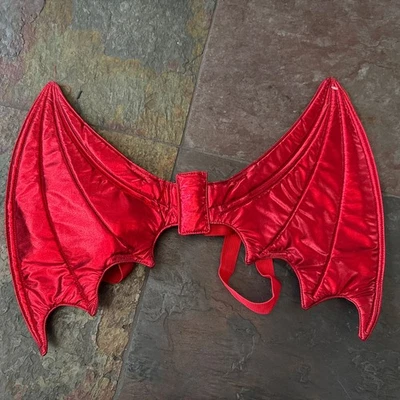 Solo alas. Disfraz Cosplay Dragón Rojo Adulto S Juvenil L Correas Ajustables. Fotos Foto 1 de 4