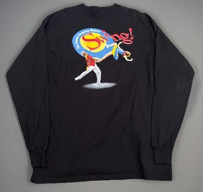 Vintage Swing The Original Broadway Musical Long Sleeve T Shirt XL Promo NYC - Image 1 of 4