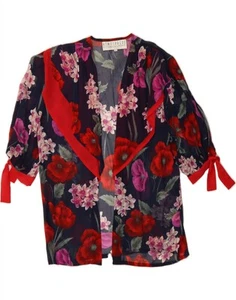 Cárdigan para mujer ATMOSPHERE IT 42 mediano negro floral viscosa BT01 - Imagen 1 de 3