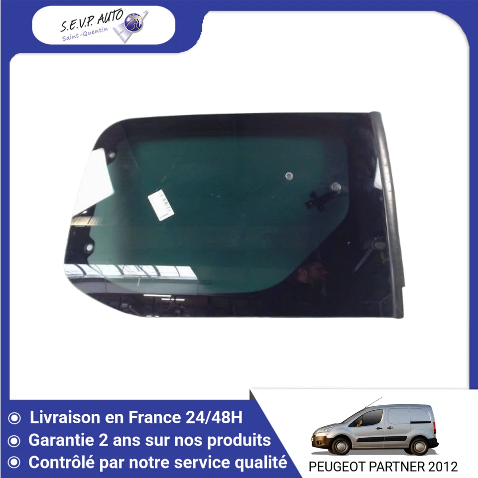 🇫🇷 GLACE PORTE COULISSANTE GAUCHE PEUGEOT PARTNER TEPEE 2008- ➤8569VL ♻️ - Photo 1/1