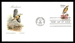 Mayfairstamps US FDC 1982 Montana State Bird and Flower First Day Cover aau_2737 - Picture 1 of 2