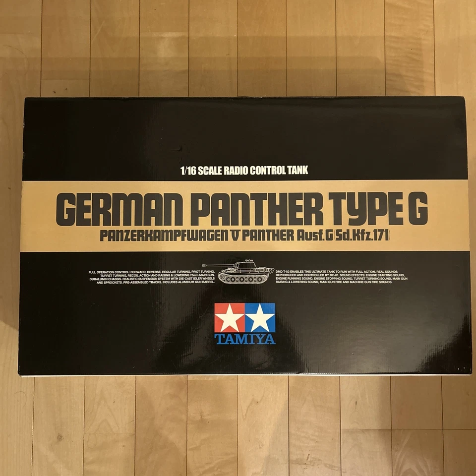 NEW TAMIYA 1/16  RC PANTHER Full Option Tank 56022 +  Gi Joe Dune Runner - Image 1 of 4