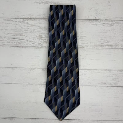 Corbata Stafford PARA HOMBRES 100 % Seda EE. UU. Azul Negro Gris Blanco Negocios Clásica Foto 1 de 4