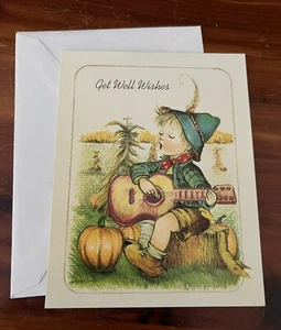 Tarjeta de felicitación vintage sin usar Little Helpers Get Well Soon - Imagen 1 de 4