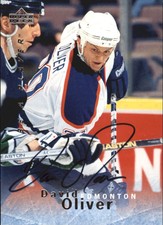 1995-96 (OILERS) Be A Player Autographs #S64 David Oliver