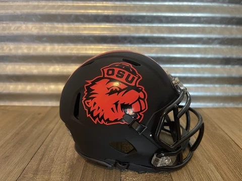 Custom Oregon State Beaver (2022 vs Washington State) Speed Mini Helmet Cover