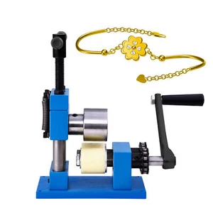 Making Jewelry Ring Bender Tool Hand Crank Ring Bracelet Press Bending Machine - Picture 1 of 8