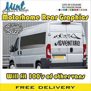 L2 CITROEN RELAY MWB MOTORHOME CAMPER VAN STRIPES GRAPHICS DECALS ANY COLOUR RR - Picture 1 of 4