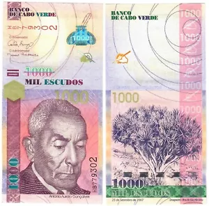 Cape Verde (Cabo Verde) 1000 Escudos 2007 UNC - Picture 1 of 1