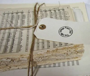 1kg Vintage sheet music paper for art craft decoupage cards. Good variety. Cream - Picture 1 of 3