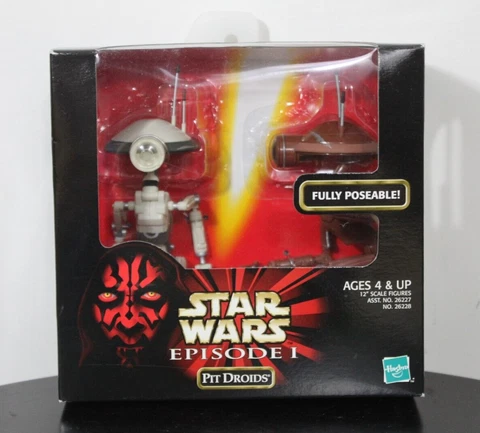 6" PIT DROIDS Poseable Star Wars Episode I 1998 26227 Action Figure NEW Cover