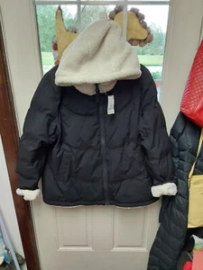 Nuevo con etiquetas Koolaburra Ugg Mujer Reversible Sherpa Capucha Negro XL - Imagen 1 de 2