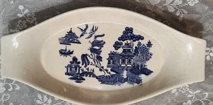 Vintage Blue Willow Pantry Collection Stoneware Heritage Mint Au Gratin Dish - Picture 1 of 11