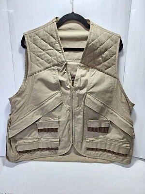Vintage Caliber Hunting Vest Hunter's Beige Front Loader Canvas Duck Men's Med - Image 1 of 4