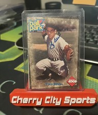 1995 Collector's Edge YOGI BERRA Ball Park Franks Autograph AUTO Ssp HOF Yankees