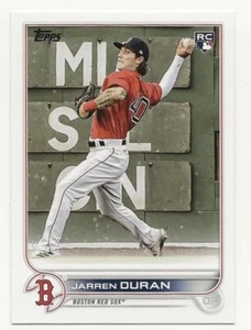 2022 Topps Factory Set JARREN DURAN Rookie Photo Image Variation RED SOX RC #187 - Picture 1 of 2