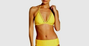 Nicole Miller Yellov 2-teiliger York Bralette Bikini Badeanzug. Größe: 12 - Bild 1 von 11