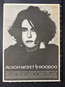 ALISON MOYET - HOODOO 1991 15X11" Pressewerbung Poster L278 - Bild 1 von 1