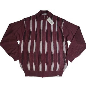 STACY ADAMS Men’s Sweater Jacquard Flourish Tonal Design. NWT XL - Picture 1 of 9