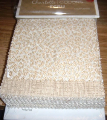 50 ECRU PRINTS FABRIC SAMPLE BOOK "22= 8X3, 28=8X6" COTTON/ POLYESTER - Image 1 of 3