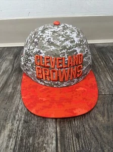 Gorra New Era Cleveland Browns camuflaje disgital ajustada 7 3/8 concienciación sobre el cáncer NFL - Imagen 1 de 7
