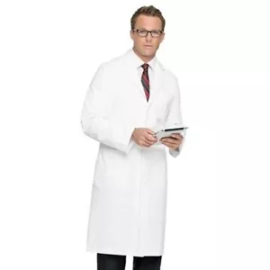 Landau Full-Length White Twill Lab Coat, Size 38 NEW - Picture 1 of 4