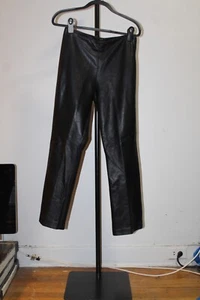 Danier Genuine Leather Black Pants Black. Sz. 6 - Picture 1 of 11