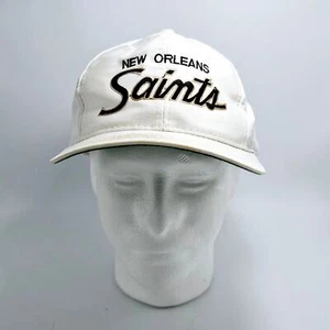 Cappello vintage anni 90 New Orleans Saints snapback scritta specialità sportive raro berretto - Foto 1 di 7