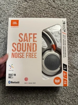 JBL JR 460NC Wireless Over-Ear Headset - White - Image 1 of 4