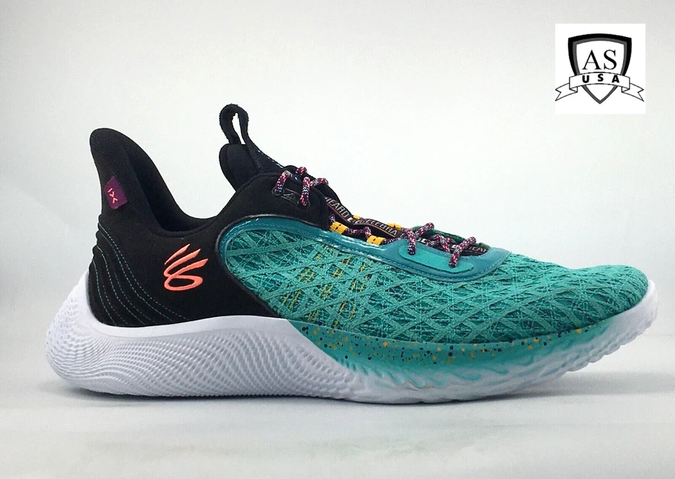 Tênis de basquete Under Armour Curry 9 BHM preto mês da história tamanho 18 novo em folha - Imagem 1 de 1